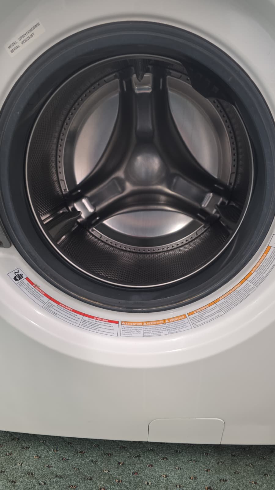 GE USED FRONT LOAD STACKABLE ELECTRIC WASHER - Image 2