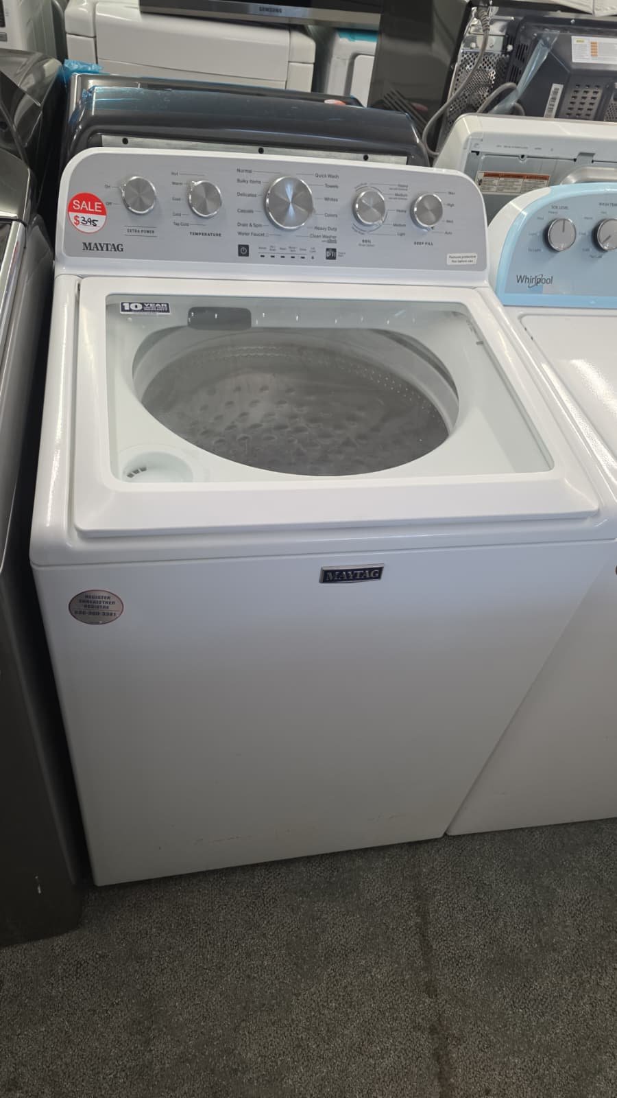 MAYTAG 27" USED ELECTRIC TOP LOAD WASHER