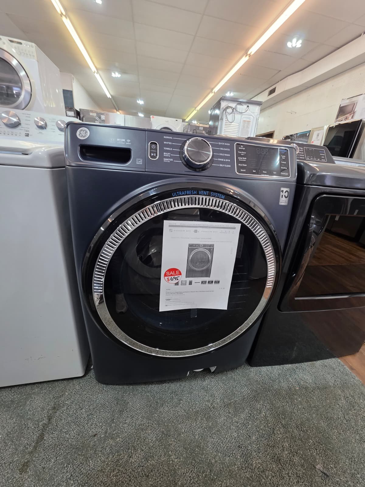 GE PROFILE 28" NEW SMART STACKABLE ELECTRIC WASHER