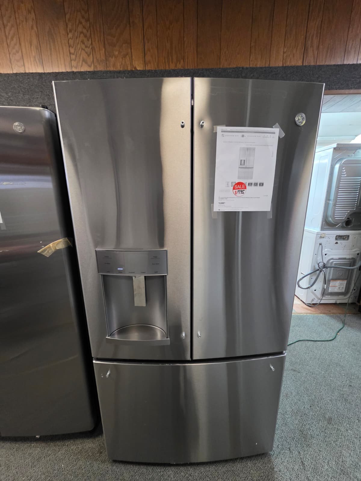 GE 36" NEW OPEN BOX STAINLESS FRENCH DOOR REFRIGERATOR