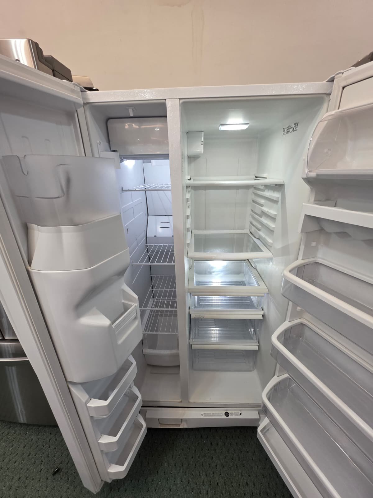 WHIRLPOOL 36" WIDE USED SIDE BY SIDE REFRIGERATOR - Image 2