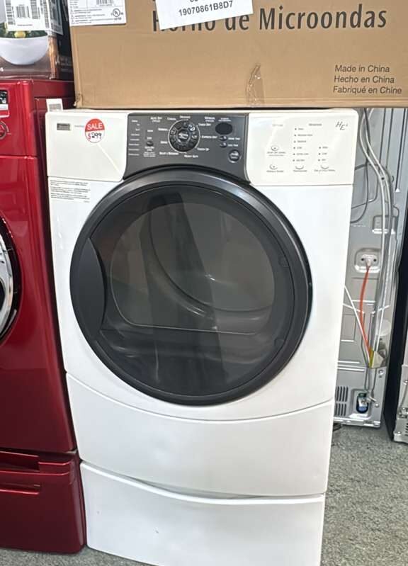 Kenmore 27" Used Front Load Electric Dryer With Pedestal