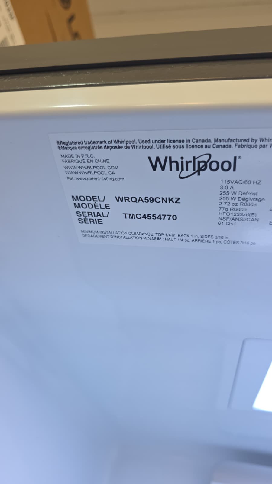 Whirlpool WRQA59CNKZ 19.4 Cu. Ft. Counter-Depth 4-Door French Door Refrigerator - Image 4
