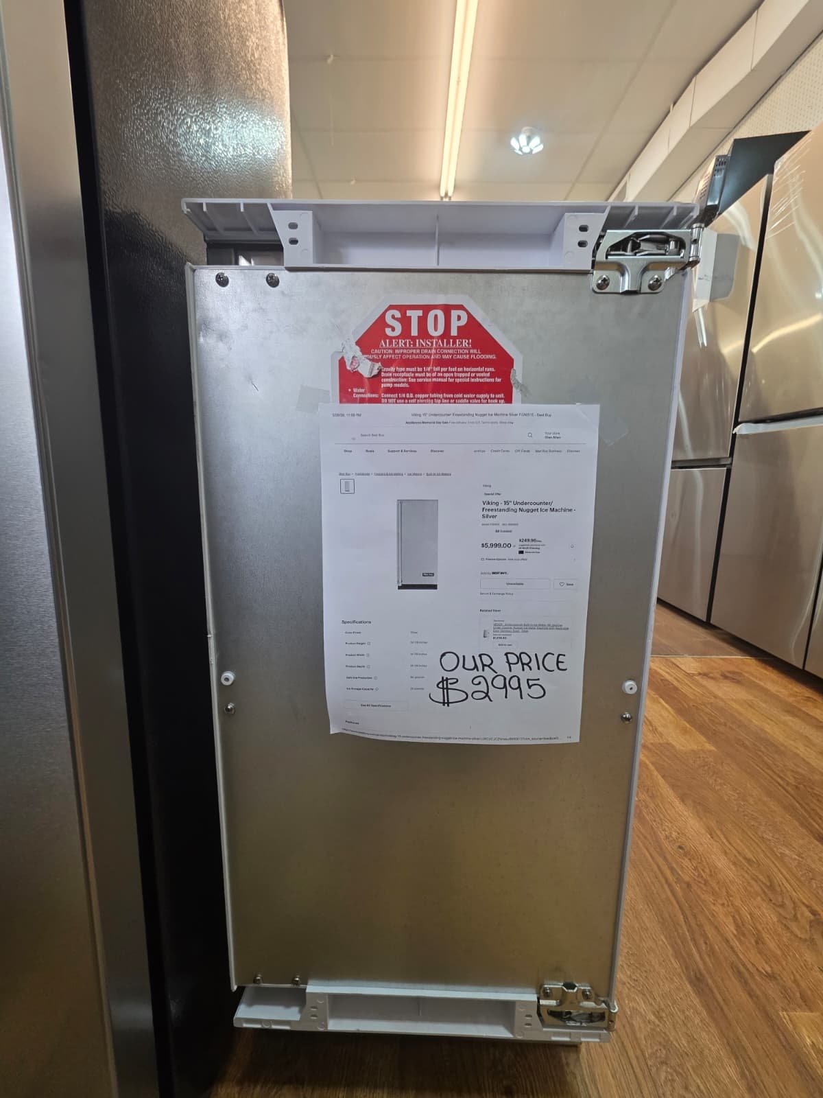 Viking FGNI515 15" Built-In Nugget Ice Machine – Panel Ready
