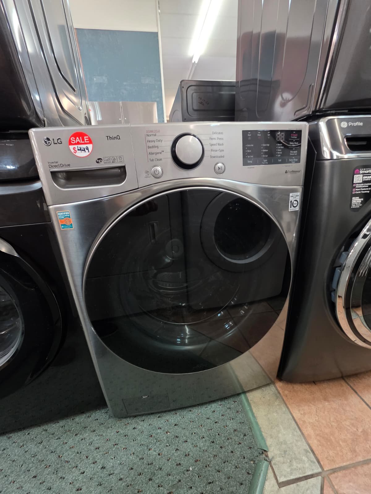 LG WM3600HVA 4.5 Cu. Ft. Smart Front Load Washer