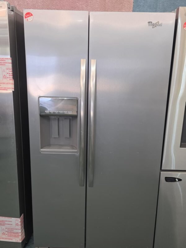WHIRLPOOL 36" USED SIDE BY SIDE REFRIGERATOR WITH WARRANTY