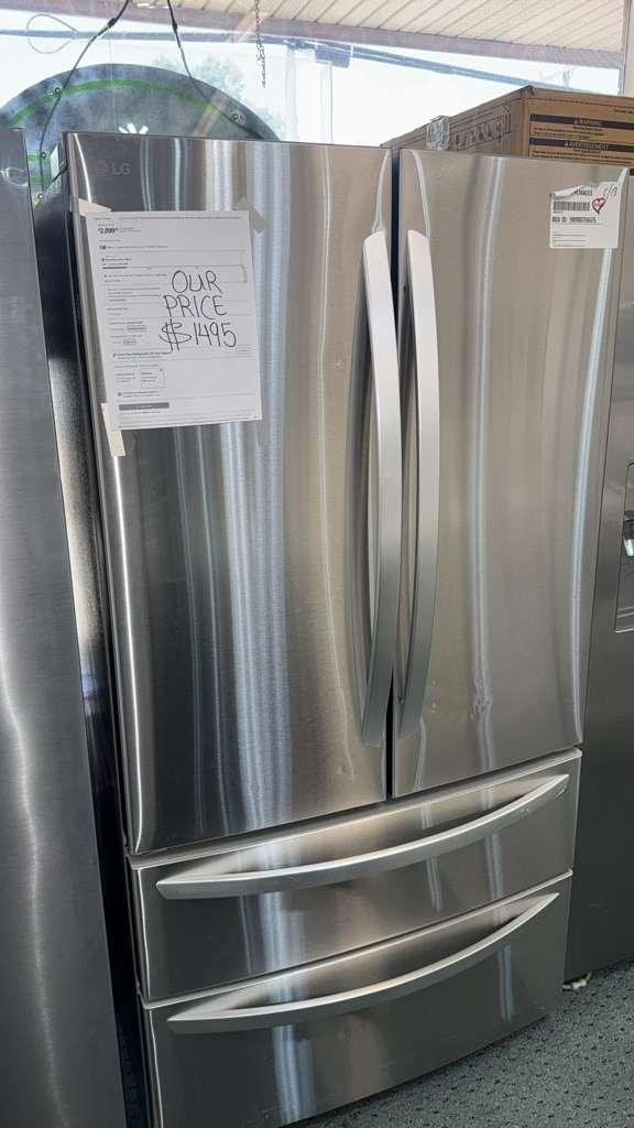 LG LMWS29626S 29 Cu. Ft. 4-Door French Door Refrigerator with Double Freezer