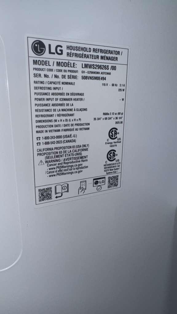 LG LMWS29626S 29 Cu. Ft. 4-Door French Door Refrigerator with Double Freezer - Image 4