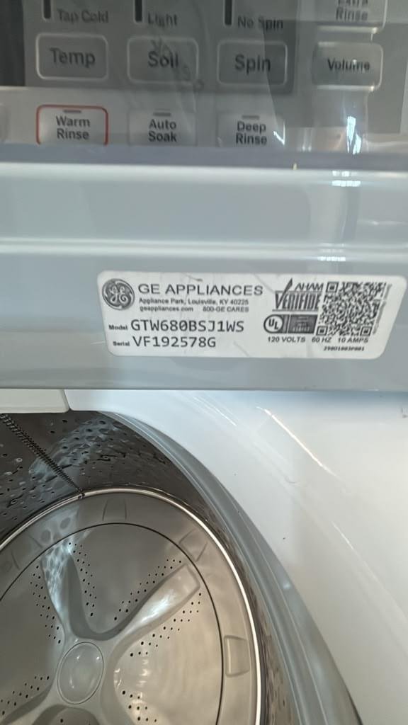 GE GTW680BSJ1WS 4.6 Cu. Ft. Top Load Washer - Image 2