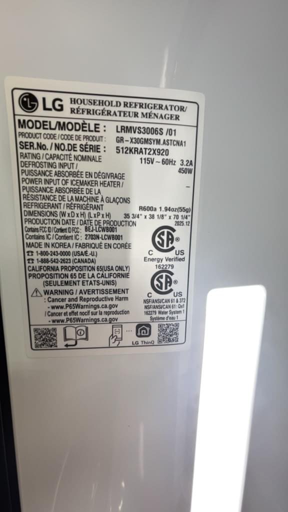 LG LRMVS3006S/01 30 Cu. Ft. Smart InstaView® French Door Refrigerator - Image 3